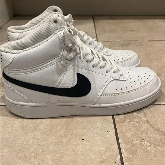Nike court visions White and Black High-Tops - Picture 7 of 7